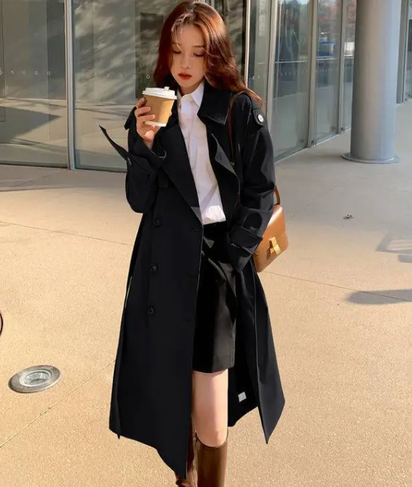 Knee-Length Fashion Coat