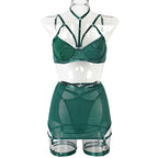 2022 Women's Fashion Breathable Mesh Lingerie Set