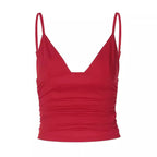 V-Neck Slim Fit Crop Top