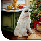 Great Pyrenees Christmas Cookies Dish Drying Mat