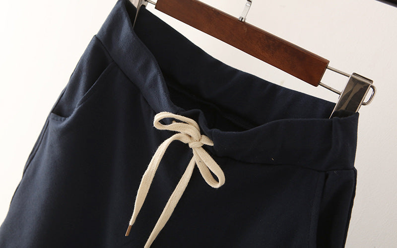 Cotton Shorts, Korean Style Women's Sports Casual Pants