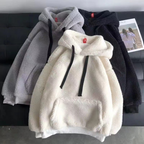 Women's Lambswool Hooded Sweatshirt | Streetwear