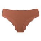Seamless Ice Silk Ruffled Low Waist Panties