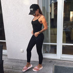 Backless Yoga Pants and Bodysuit