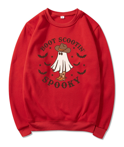 Cowboy Ghost Halloween Hoodie - Boot Scootin Spooky | Streetwear