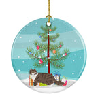 Norwegian Forest Cat Christmas Ceramic Ornament