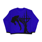Loose Long Sleeve Jacquard Pullover Sweater Top | Streetwear