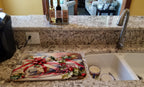 Christmas Bows & Ribbons Dish Drying Mat