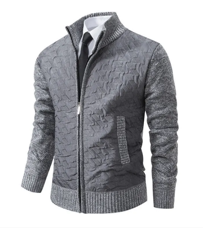 Slim Fit Knit Sweater Jacket