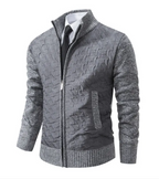Slim Fit Knit Sweater Jacket