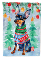 Miniature Pinscher Christmas Garden Flag