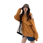 Korean Loose Fit Thin Jacket in Lazy Style Design