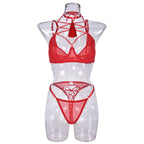 Sexy Lingerie Set with Tassels and Neck Strap for Women
