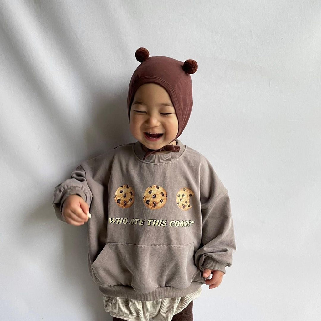 Casual Loose Long Sleeve Sweatshirt for Infants | Streetwear