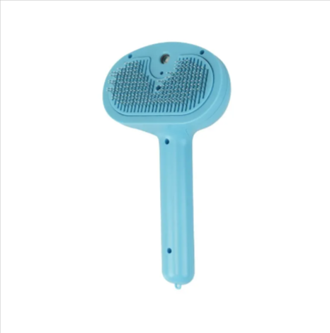 Self-Cleaning Pet Grooming Brush with Mist, Rechargeable Deshedding Slicker Brush for Cats and Dogs, One-Click Hair Removal Spray Comb