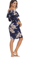 Floral Off-Shoulder Maternity Dress for Women