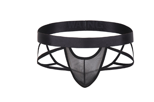Breathable Low Waist Double-Thong Hip-Lifting Pants