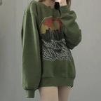 Thickened Dark Green Hoodless Fleece Top for Comfort