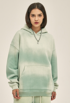 Thick Distressed Hooded Sweater with Fur 350g