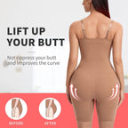 Women's Push Up Support Corset Bodysuit with Detachable Straps