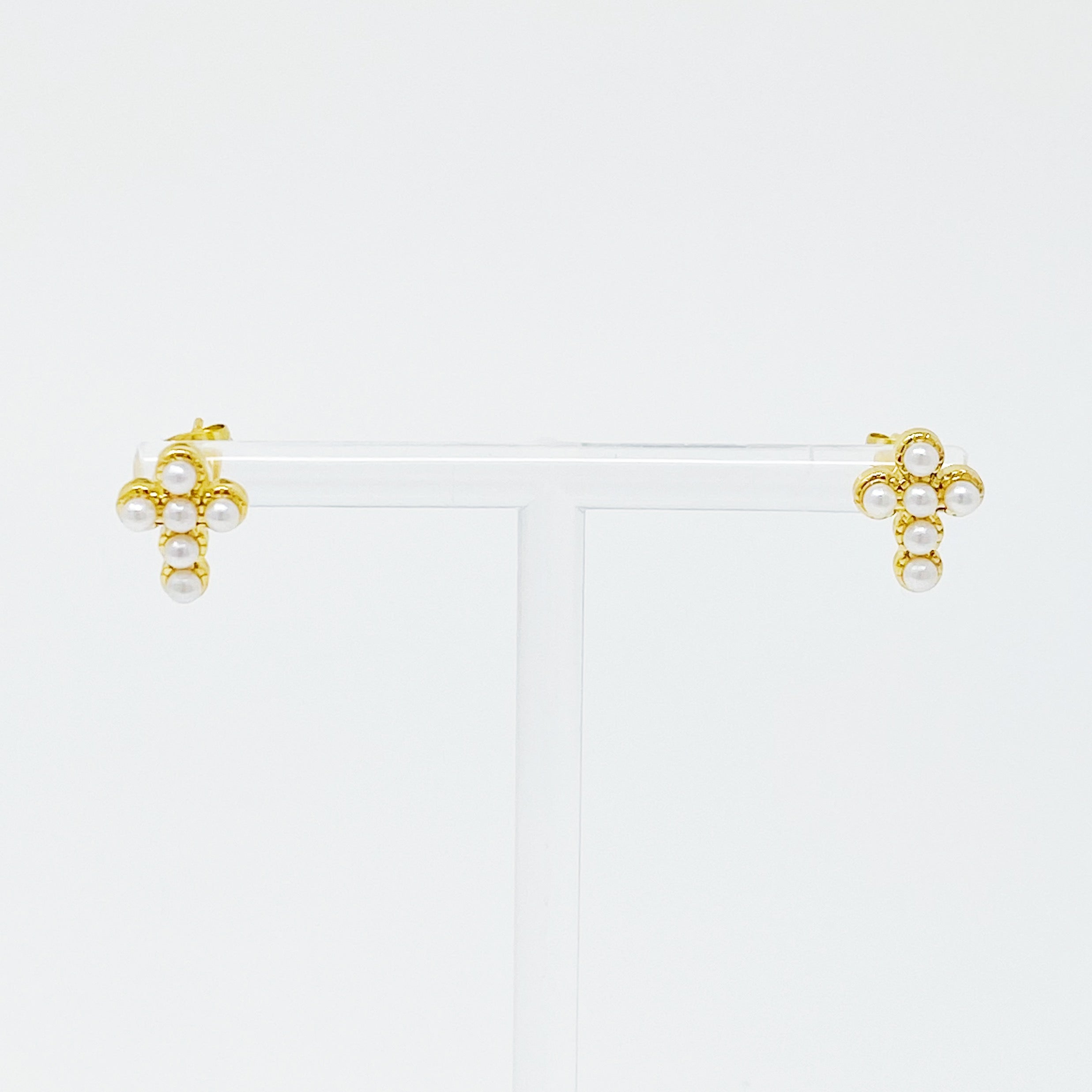 Dainty Cross Stud Earrings | Christian Jewelry