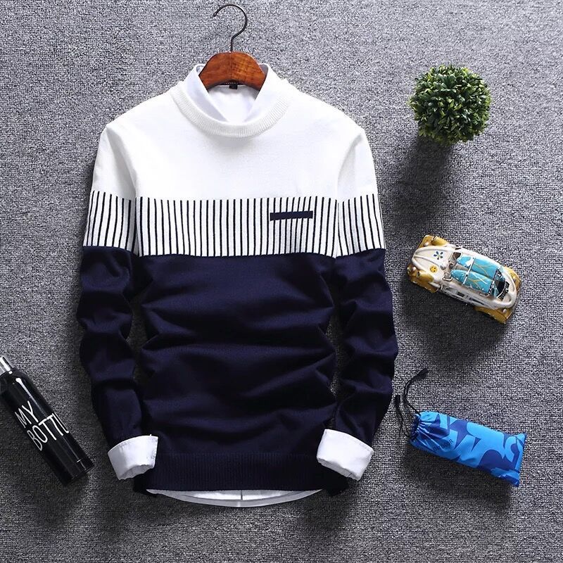 Men's Crew Neck Pullover Sweater | Streetwear