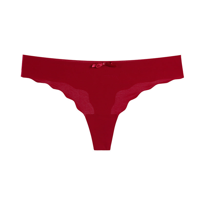 Women's Seamless Low-Rise Thong Underwear (Elastic)
