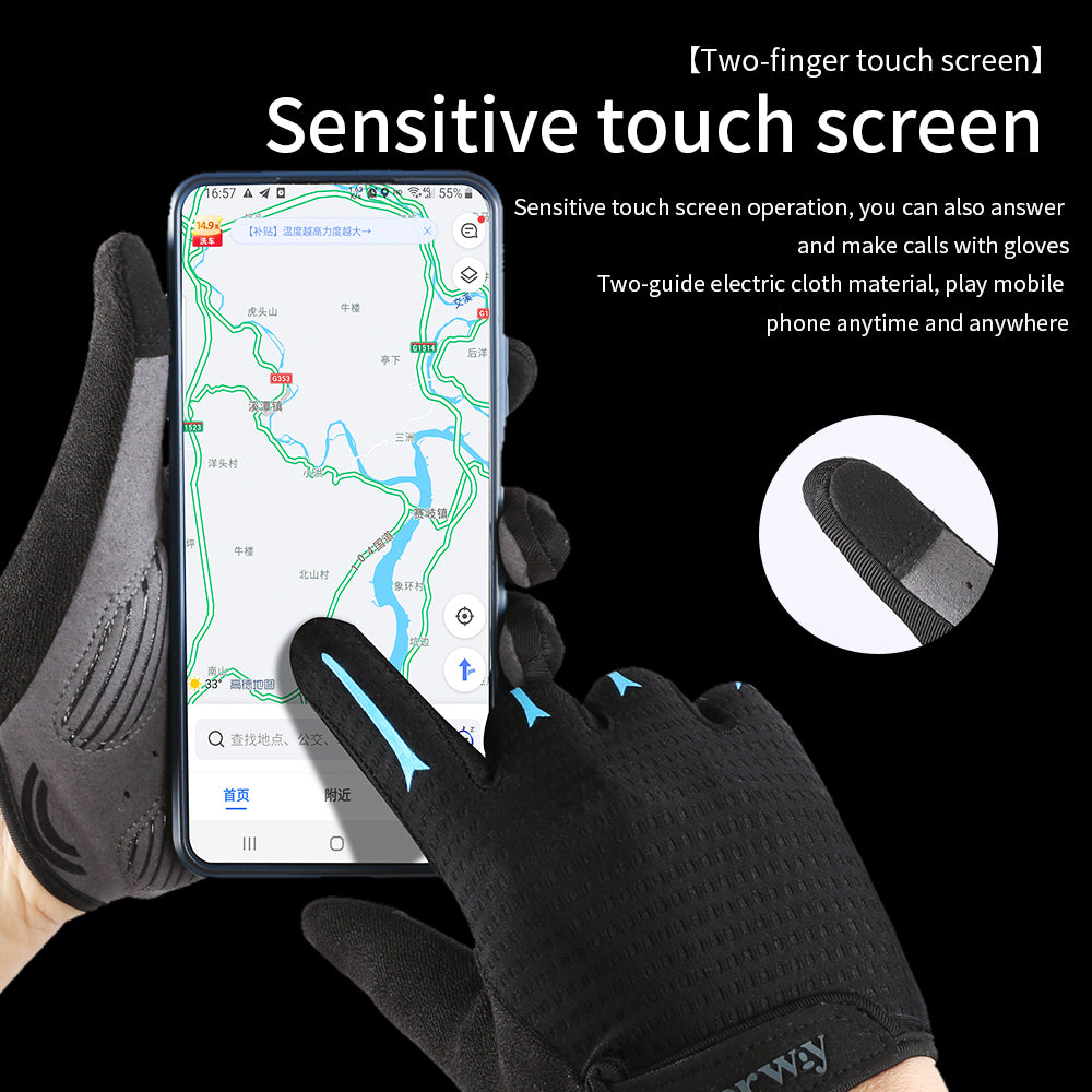 Summer Full Finger Riding Gloves for Men and Women