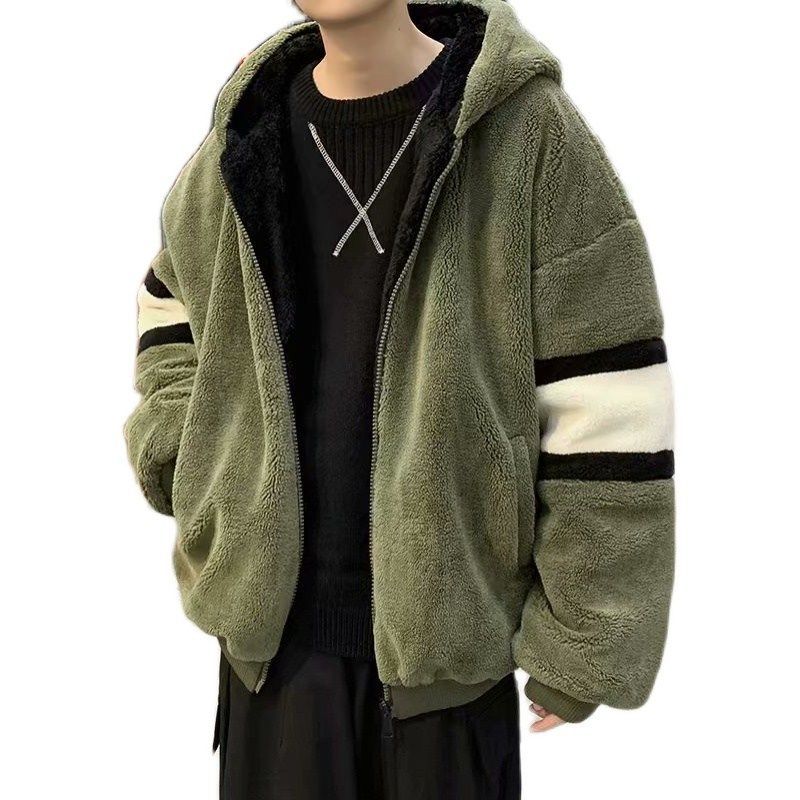 2021 Men’s Thick Lamb Wool Zipper Pullover Coat | Streetwear