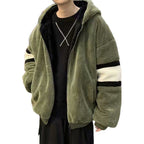 2021 Men’s Thick Lamb Wool Zipper Pullover Coat | Streetwear