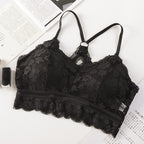 Lace Bralette for Women with No Steel Ring and Backless Design
