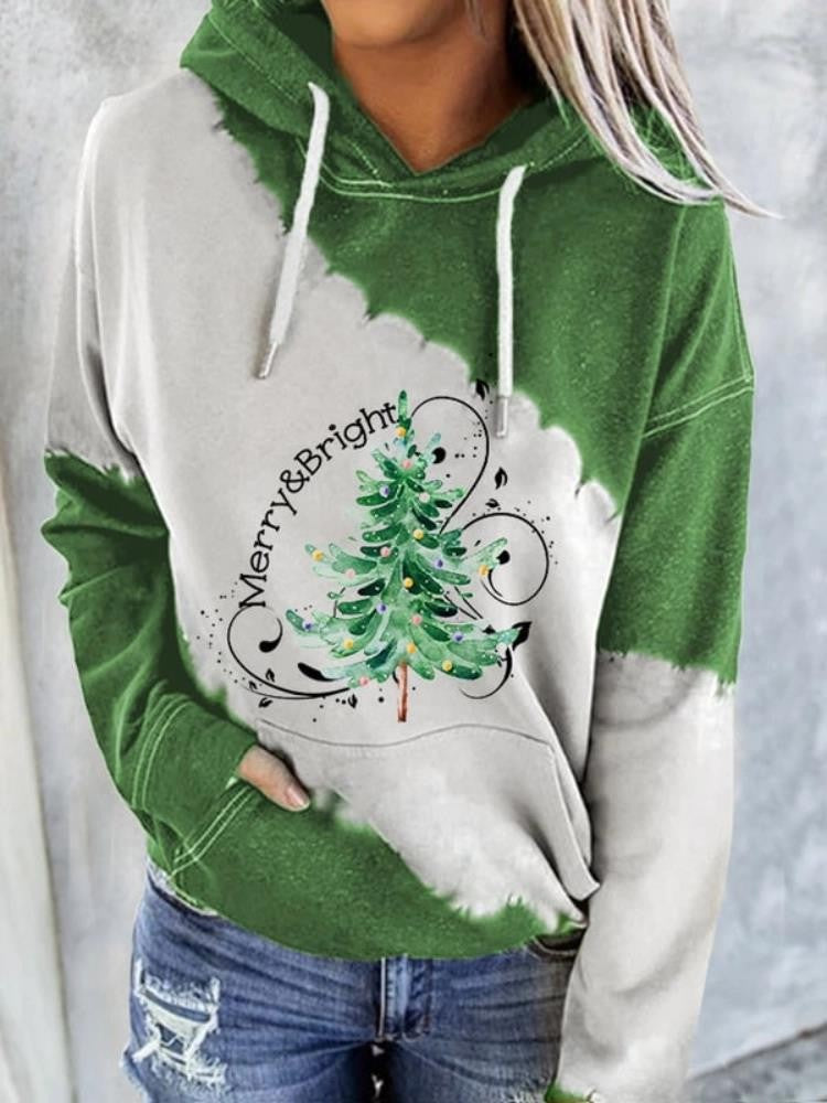 3D Printed Christmas Tree Hooded Pullover Sweater | Streetwear