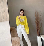 Heart Print Cropped Hoodie for Women - Spring Fashion