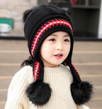Cute Fleece Hat for Parents and Children | Embroidered Cap