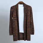 Men's Warm Casual Knit Cardigan Long Jacket