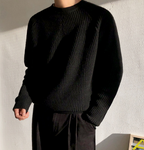 Men's Solid Color Sweater Jacket