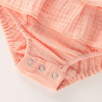 2021 Summer European Baby Bodysuit with Bow