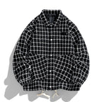 Punk Style Single Breasted Plaid Jacket for Men