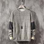 Plus Size Casual Color-Blocking Loose Sweater
