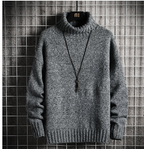 Men's Turtleneck Velvet Sweater and Bottoming Shirt