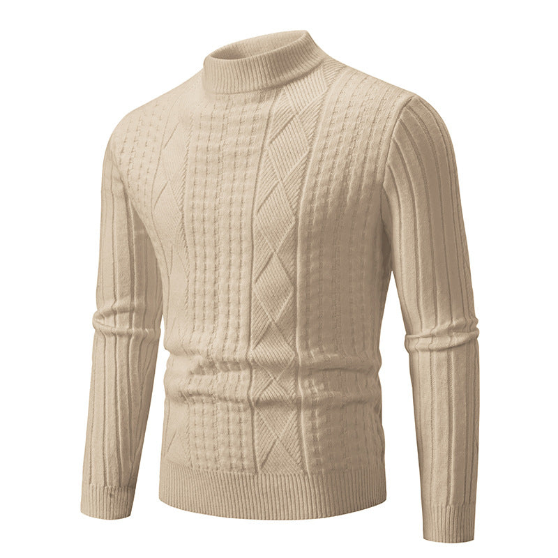Men's Woven Casual Pullover Sweater Top | Streetwear