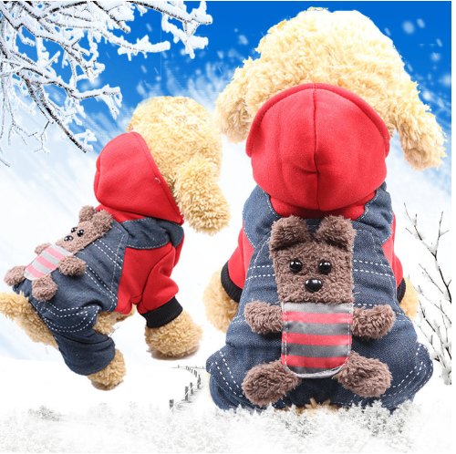 Flannel Warm Clothes for Dogs and Cats in Fall/Winter