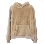 Men's Velvet Hooded Sweatshirt - Plush & Reversible with Pockets | Streetwear