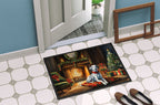 Dalmatian Cozy Christmas Doormat