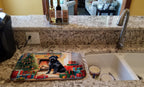 Bouvier des Flandres Cozy Christmas Dish Drying Mat