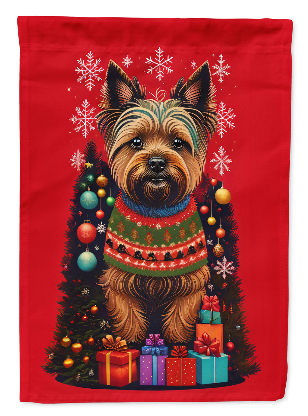 Cairn Terrier Holiday Christmas Garden Flag