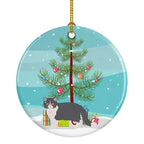 Exotic Shorthair Cat Christmas Ceramic Ornament
