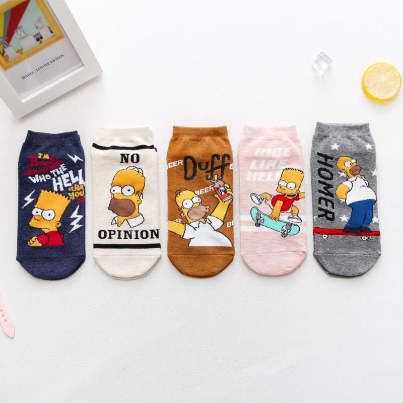 Cute Cartoon Christmas Socks for Women, Cotton Crew Length