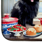Pomeranian Christmas Cookies Dish Drying Mat