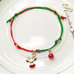 Hand-woven Christmas Ornaments Bracelet for Women